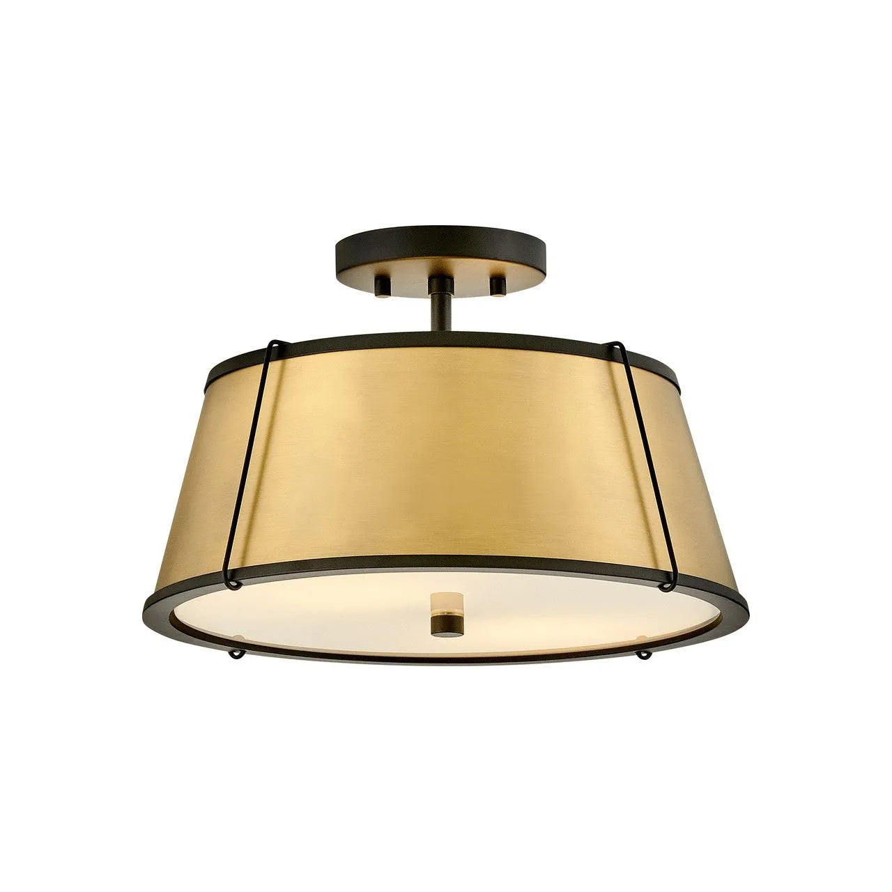 Hinkley Lighting - Clarke LED Semi-Flush Mount - 4893BK-LDB | Montreal Lighting & Hardware