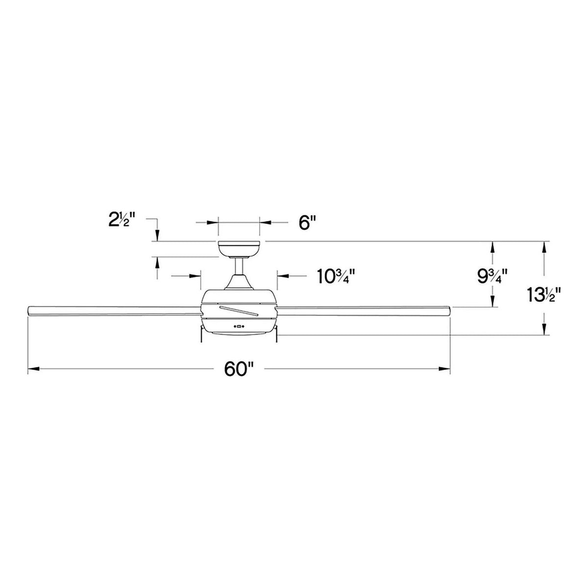 Hinkley Lighting - Croft Ceiling Fan - 904042FBN-LIA | Montreal Lighting & Hardware