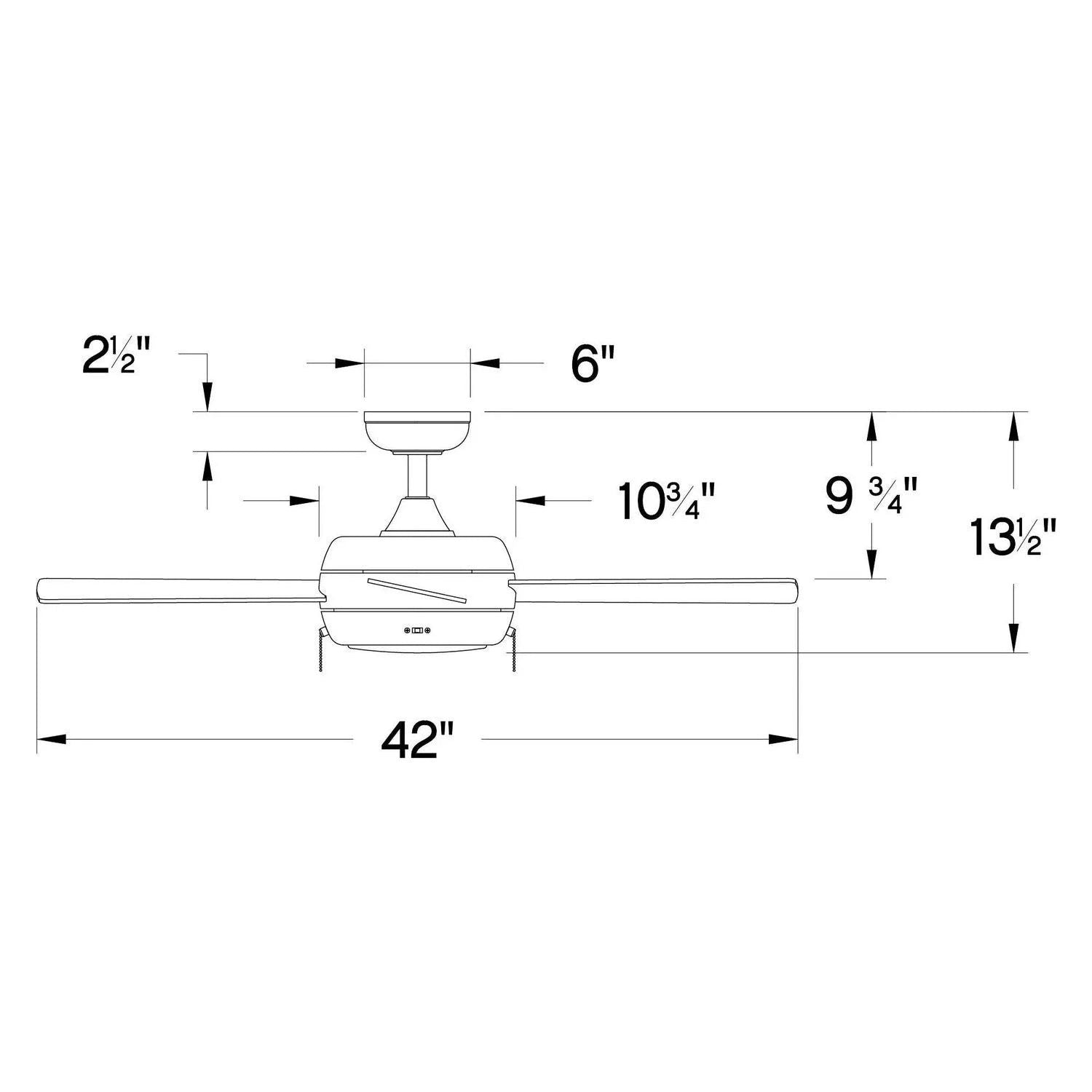 Hinkley Lighting - Croft Ceiling Fan - 904042FBN-LIA | Montreal Lighting & Hardware