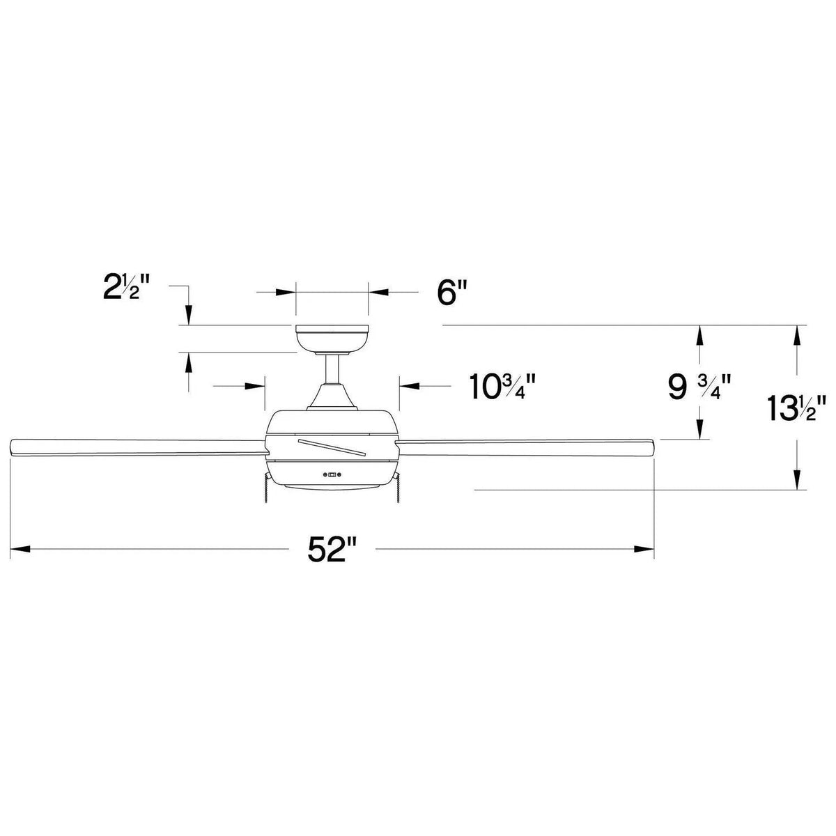 Hinkley Lighting - Croft Ceiling Fan - 904042FBN-LIA | Montreal Lighting & Hardware