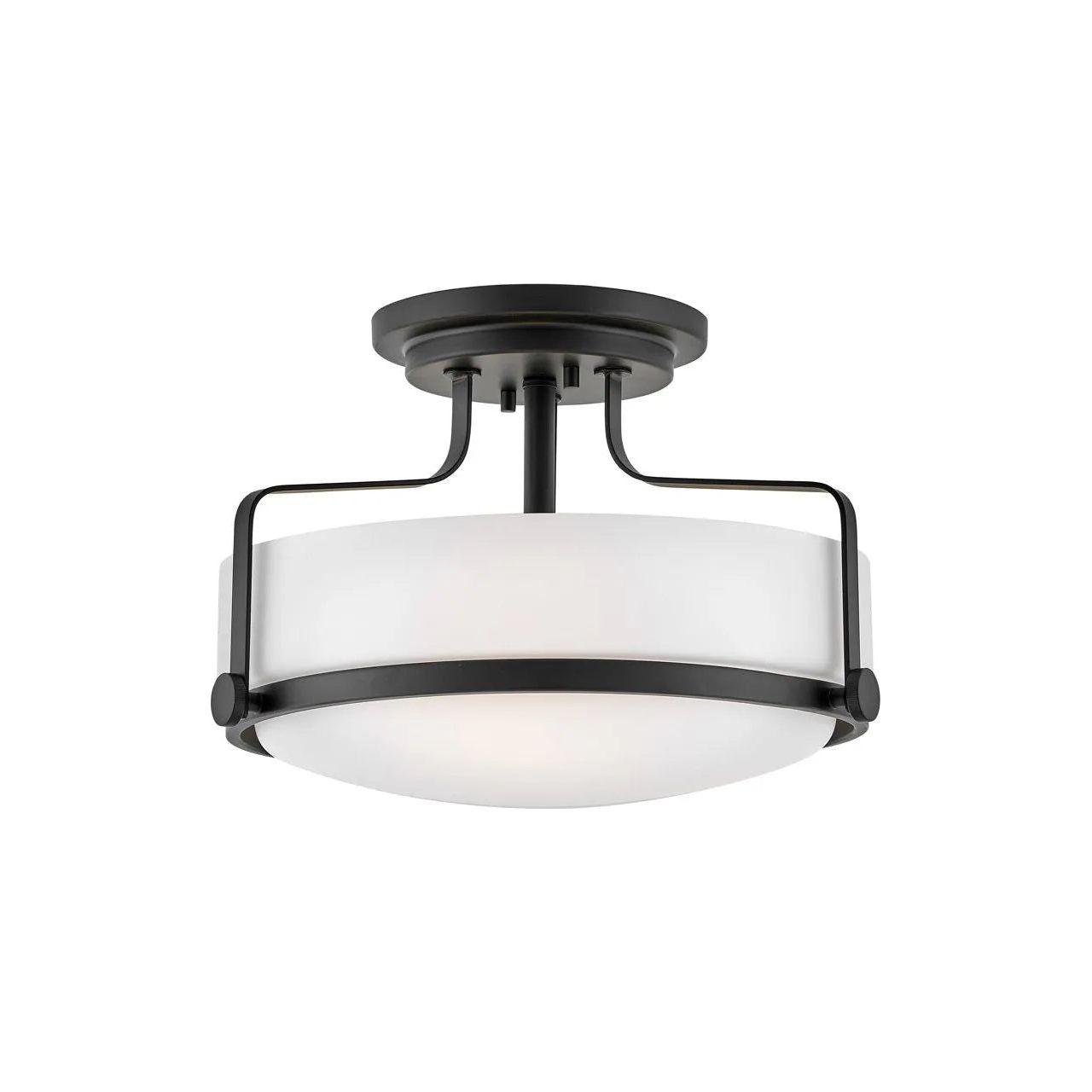 Hinkley Lighting - Harper LED Semi-Flush Mount - 3641BK-LED | Montreal Lighting & Hardware