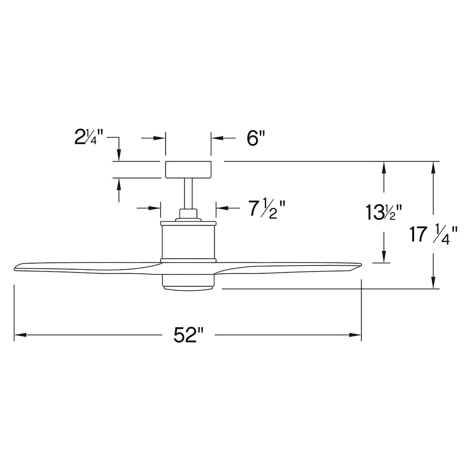 Hinkley Lighting - Hover Ceiling Fan - 900752FBN-LWD | Montreal Lighting & Hardware