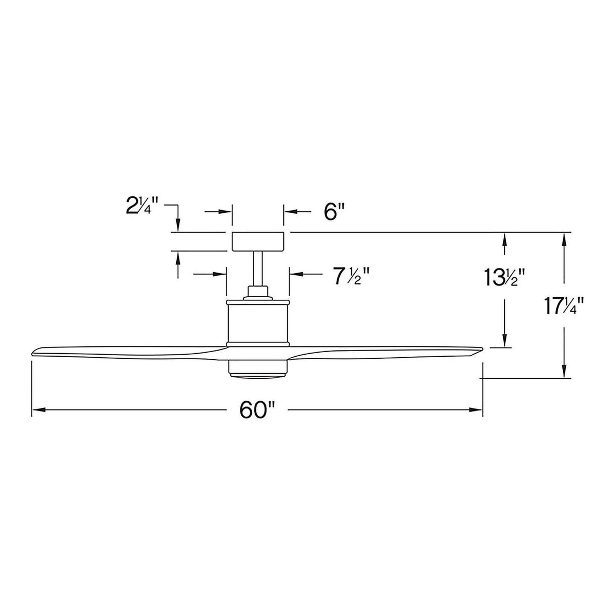 Hinkley Lighting - Hover Ceiling Fan - 900752FBN-LWD | Montreal Lighting & Hardware