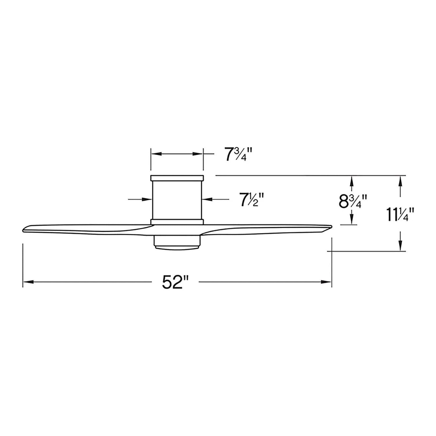 Hinkley Lighting - Hover Flush Ceiling Fan - 900852FBN-LWD | Montreal Lighting & Hardware