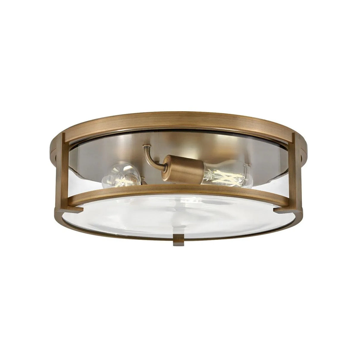 Hinkley Lighting - Lowell LED Flush Mount - 3243BR-CL | Montreal Lighting & Hardware