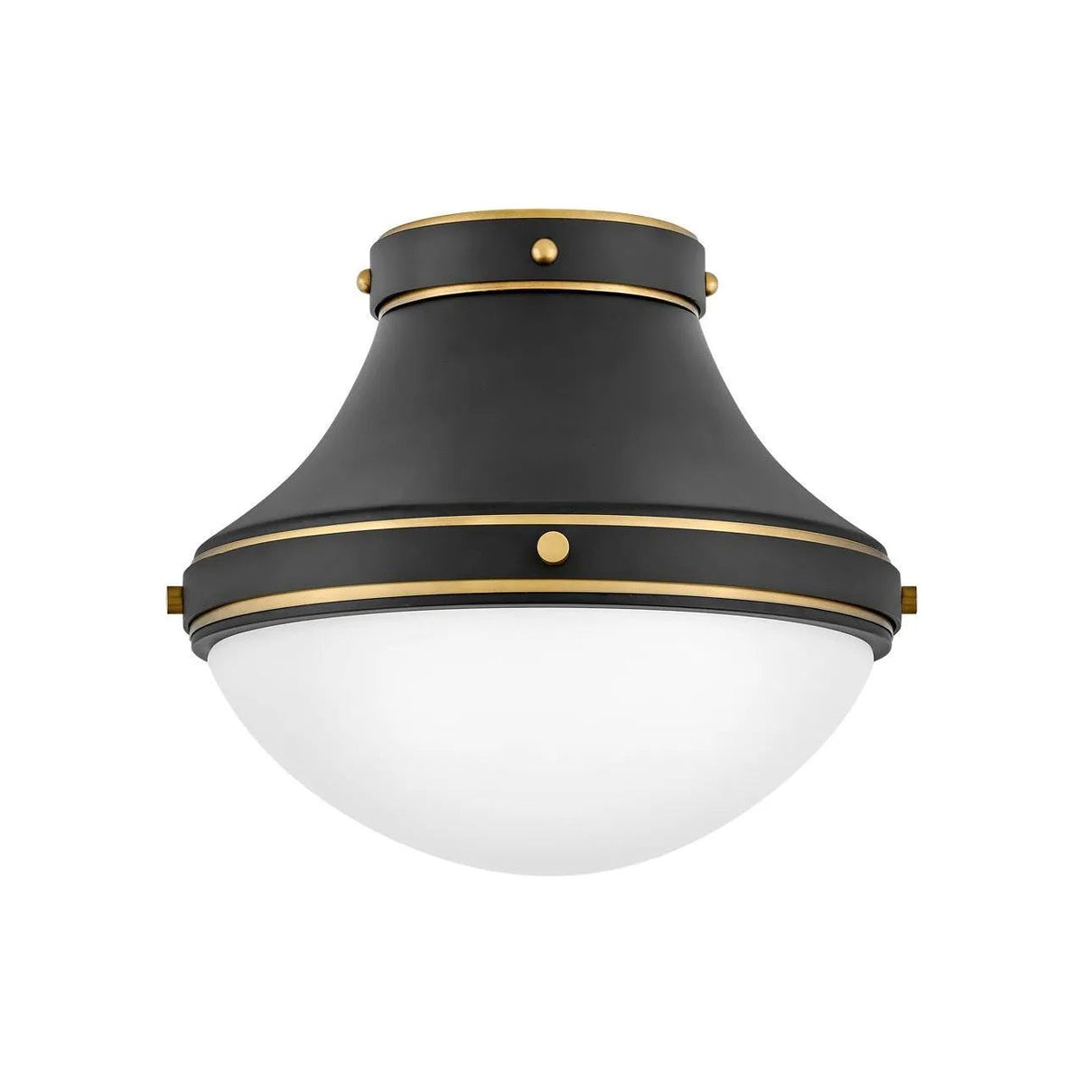 Hinkley Lighting - Oliver LED Flush Mount - 39051BK | Montreal Lighting & Hardware