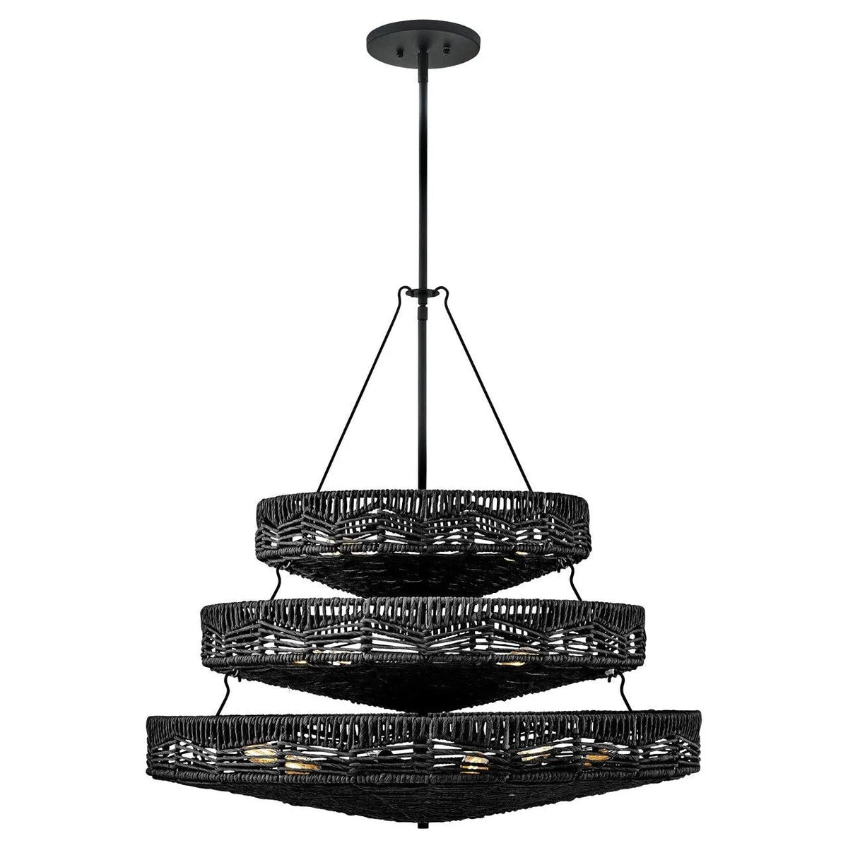 Hinkley Lighting - Ophelia LED Chandelier - 42308BK-BK | Montreal Lighting & Hardware