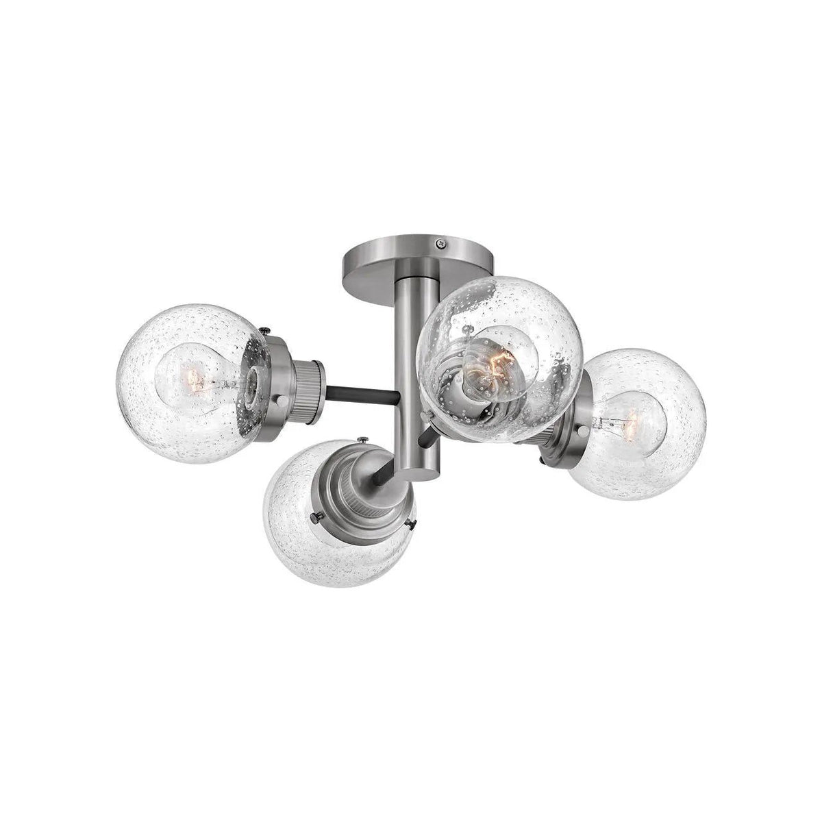 Hinkley Lighting - Poppy LED Semi-Flush Mount - 40693BK-BN | Montreal Lighting & Hardware