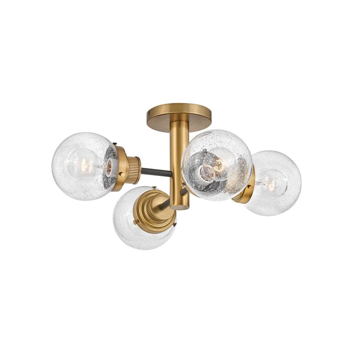 Hinkley Lighting - Poppy LED Semi-Flush Mount - 40693BK | Montreal Lighting & Hardware