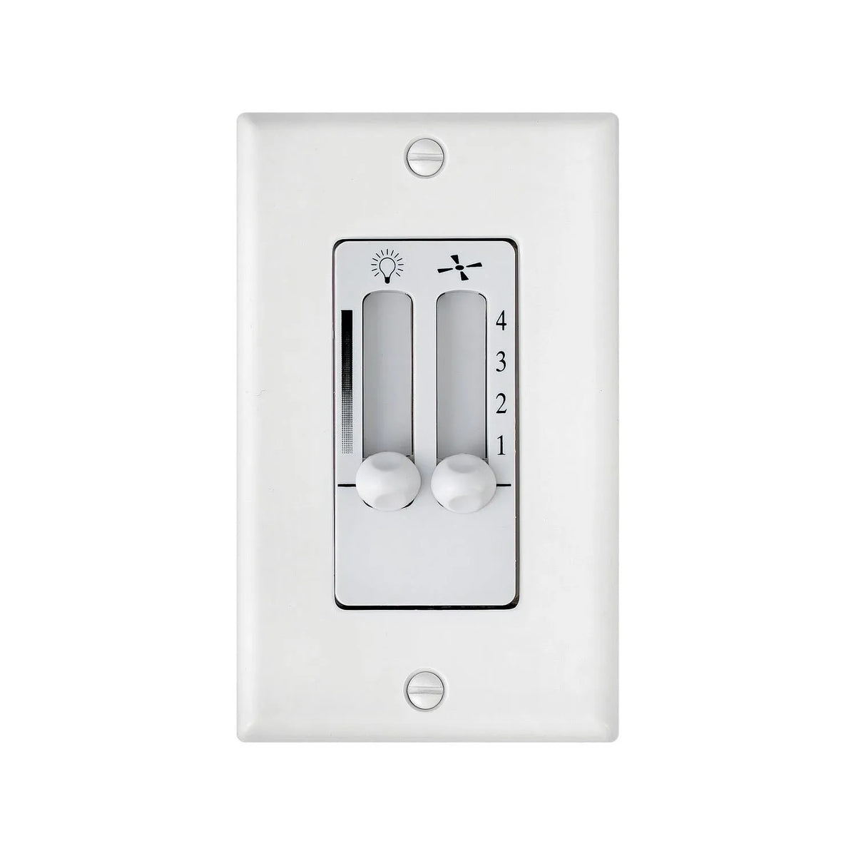 Hinkley Lighting - Wall Ctl 4 Speed Dual Slide Wall Contol - 980008FWH | Montreal Lighting & Hardware