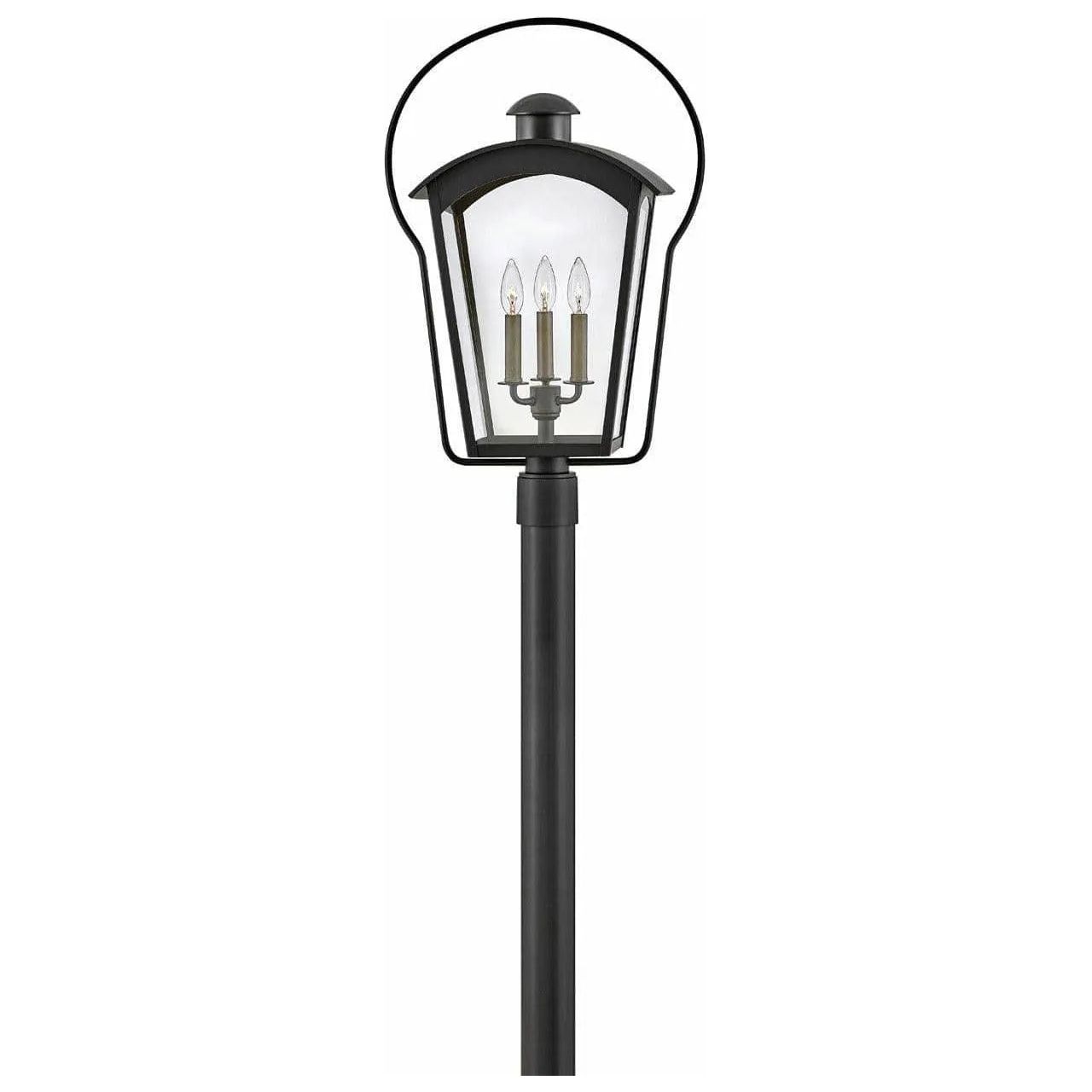 Hinkley Lighting - Yale Post Top or Pier Mount Lantern - 13301BK | Montreal Lighting & Hardware