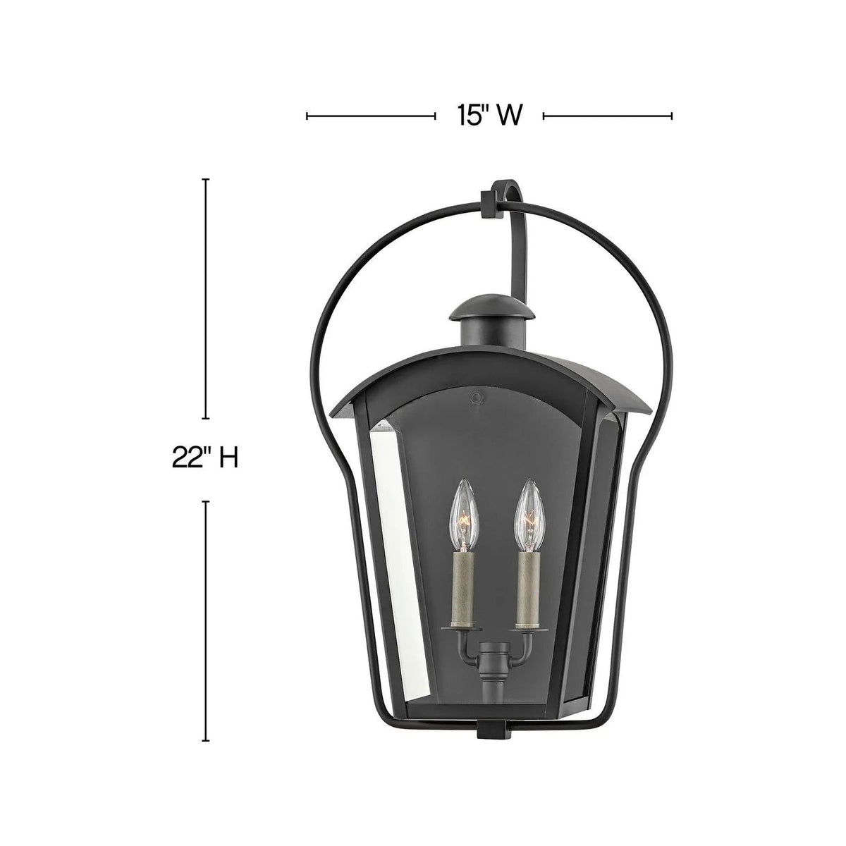 Hinkley Lighting - Yale Wall Mount - 13300BK | Montreal Lighting & Hardware