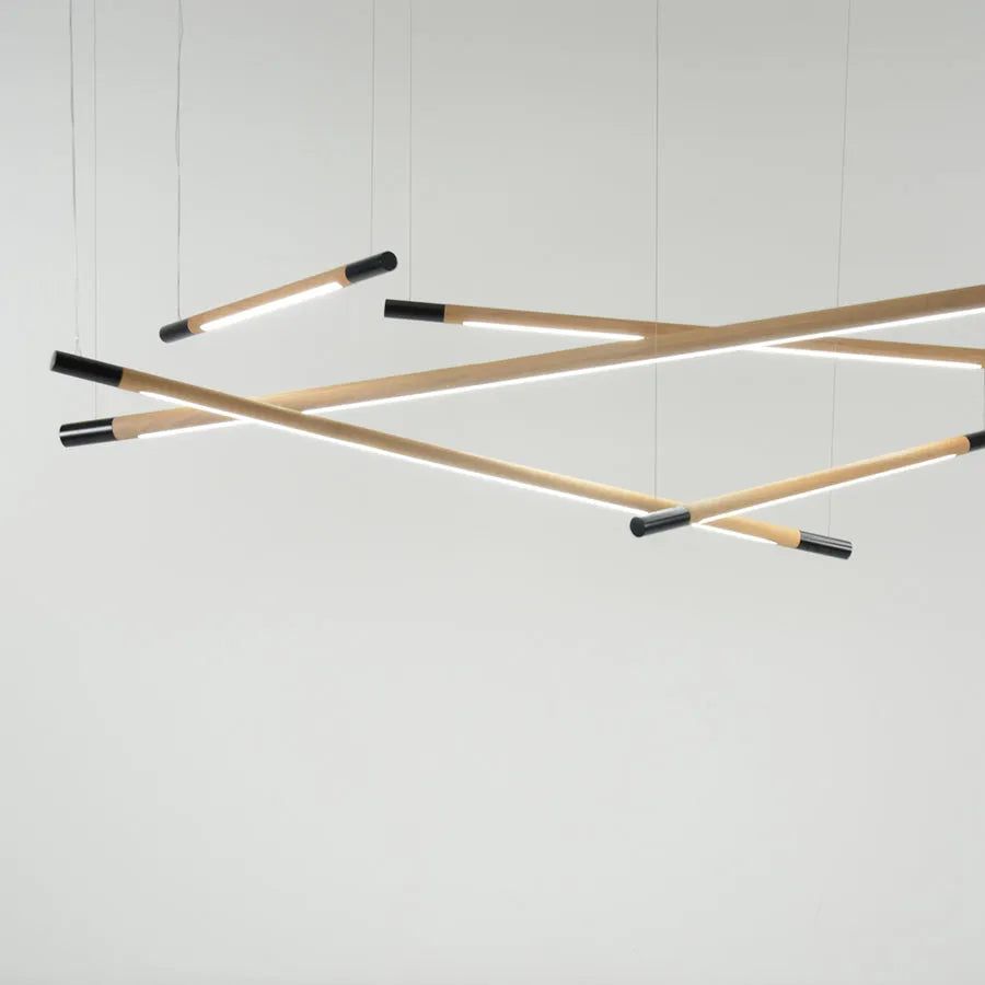 Hollis+Morris - Bennington Linear Pendant - BENN-STD-4FT-OKB-ANT | Montreal Lighting & Hardware