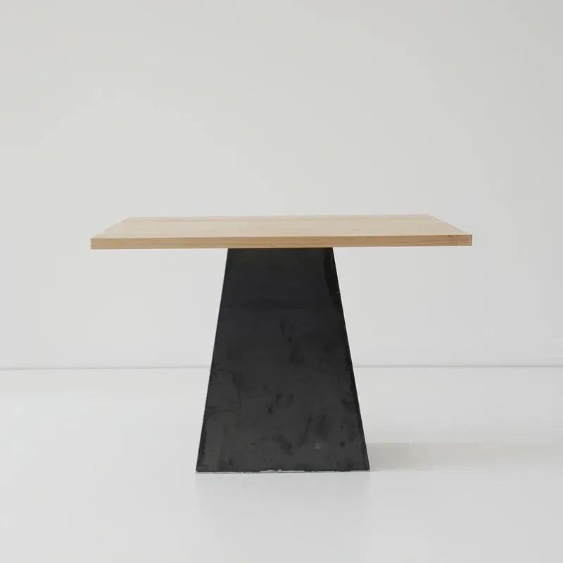 Hollis+Morris - Brackton Dining Table - BRAC-LG-OAKBLACK-BK | Montreal Lighting & Hardware