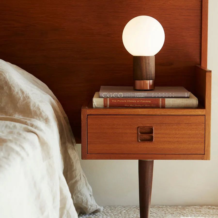 Hollis+Morris - Catkin Table Lamp - CATKTABLE-OKB-BBR | Montreal Lighting & Hardware