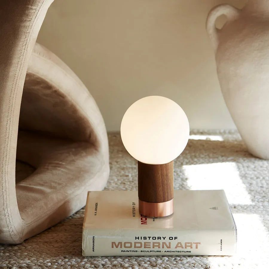 Hollis+Morris - Catkin Table Lamp - CATKTABLE-OKB-BBR | Montreal Lighting & Hardware