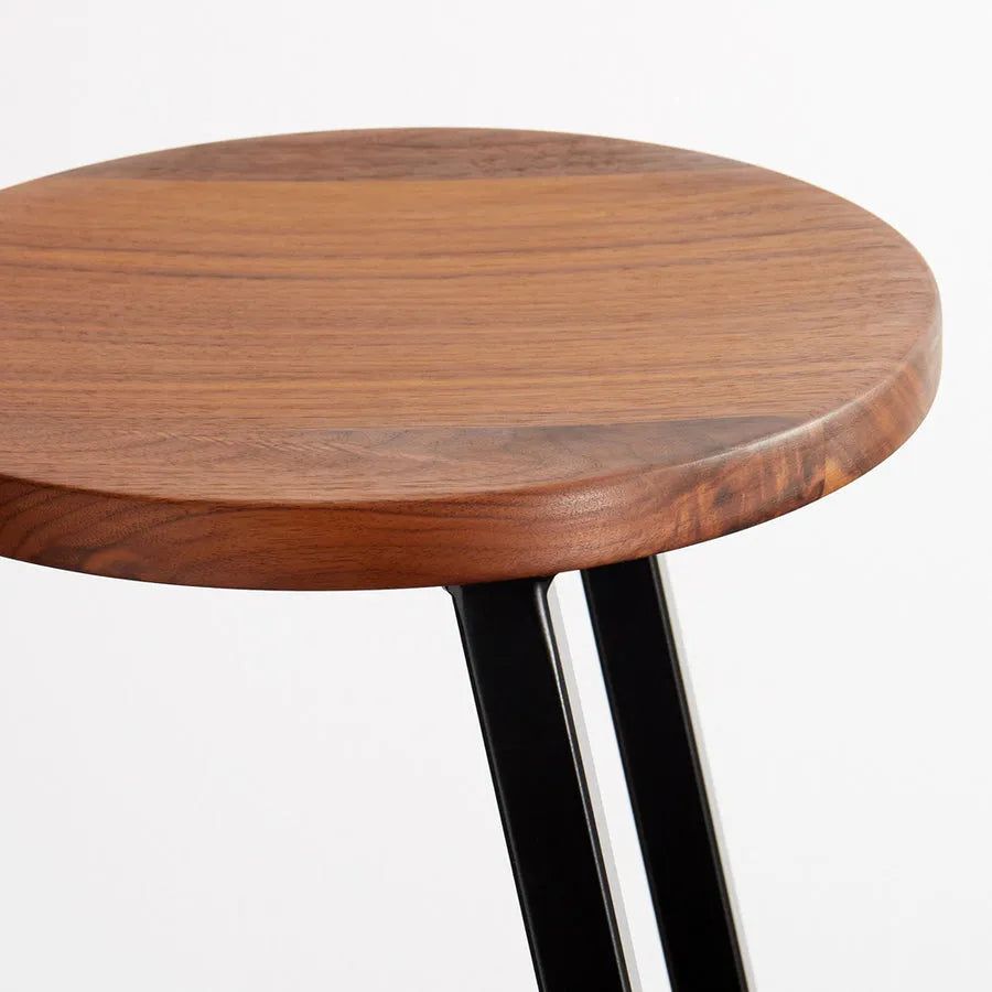 Hollis+Morris - Corktown Stool - CORKBAR-OKB-BK | Montreal Lighting & Hardware