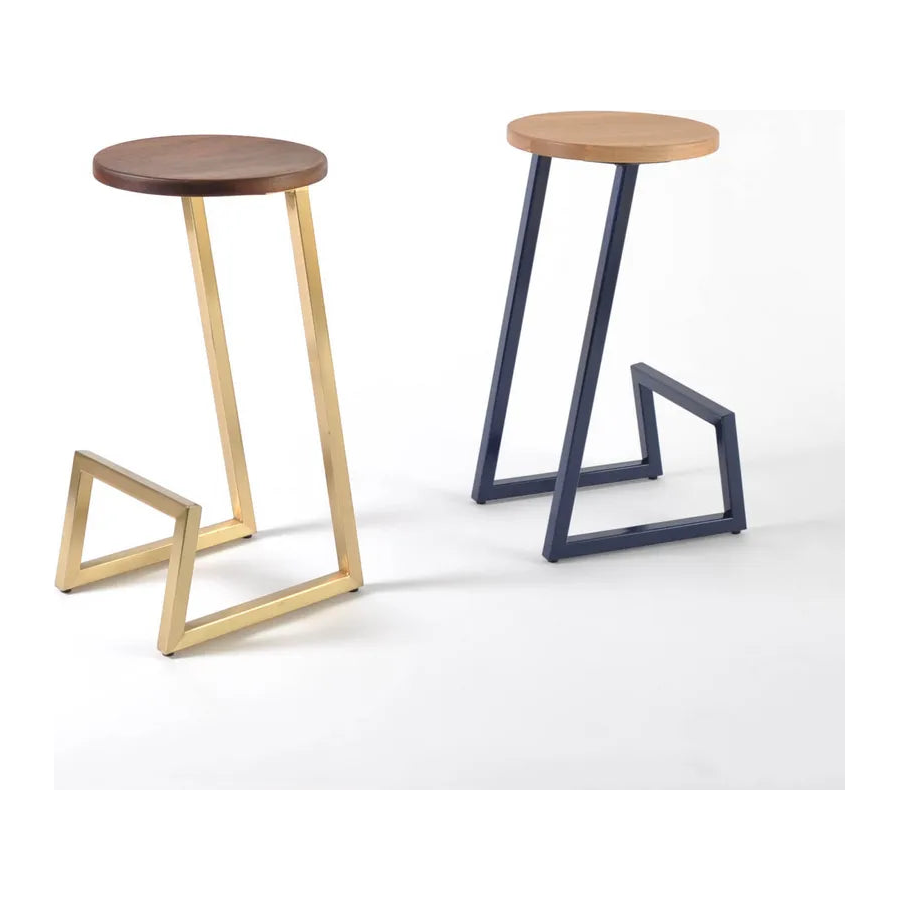 Hollis+Morris - Corktown Stool - CORKBAR-OKB-BK | Montreal Lighting & Hardware