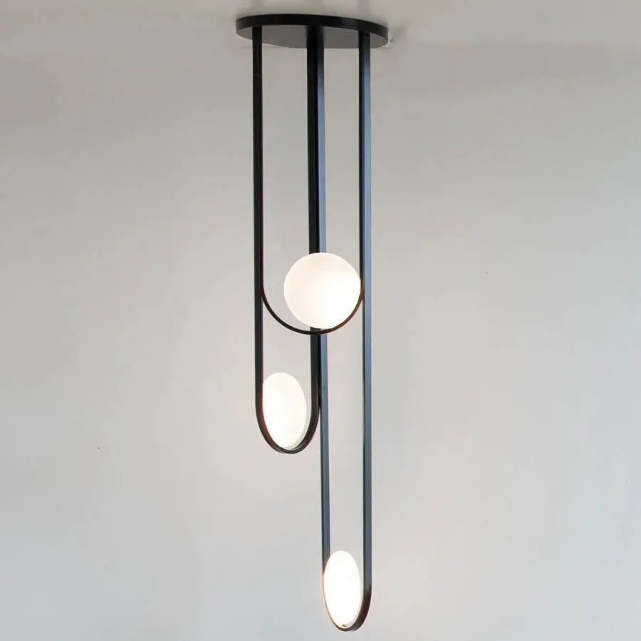 Hollis+Morris - Ellipse Chandelier - ELPSCHANDELIER-BLK | Montreal Lighting & Hardware