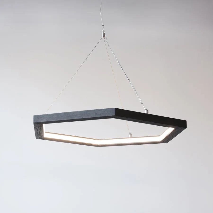 Hollis+Morris - Hexagon Pendant - HEXAPENDANT-MED-OKB | Montreal Lighting & Hardware