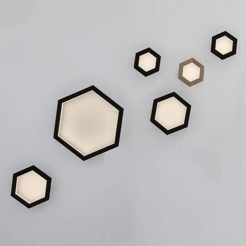 Hollis+Morris - Hexagon Wall Light - HEXASCONCE-MED-OKB | Montreal Lighting & Hardware