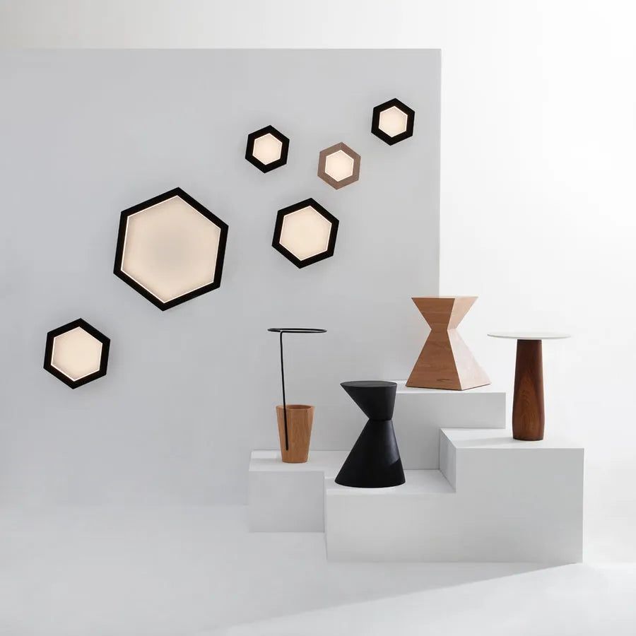 Hollis+Morris - Hexagon Wall Light - HEXASCONCE-MED-OKB | Montreal Lighting & Hardware