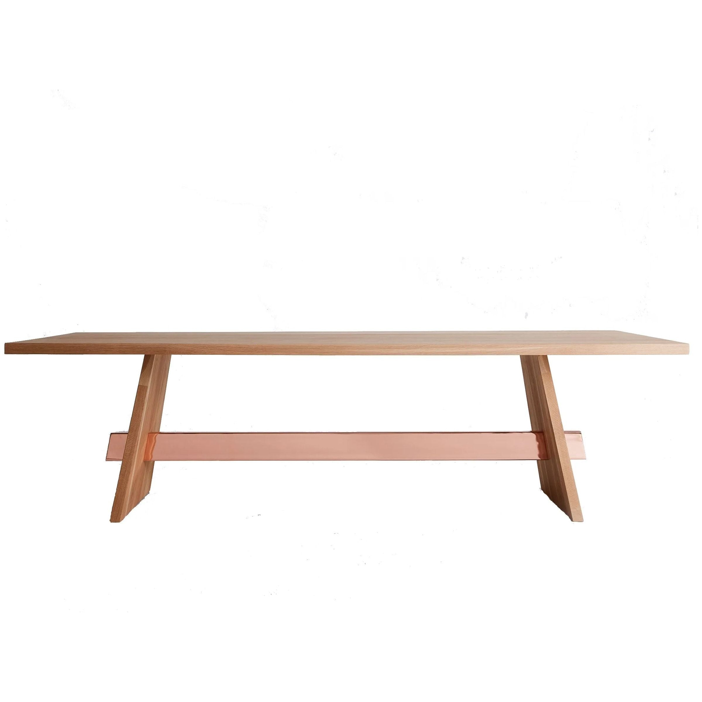 Hollis+Morris - Isthmus Dining Table - ISTH-LG-OAK-BLK-BLACK | Montreal Lighting & Hardware