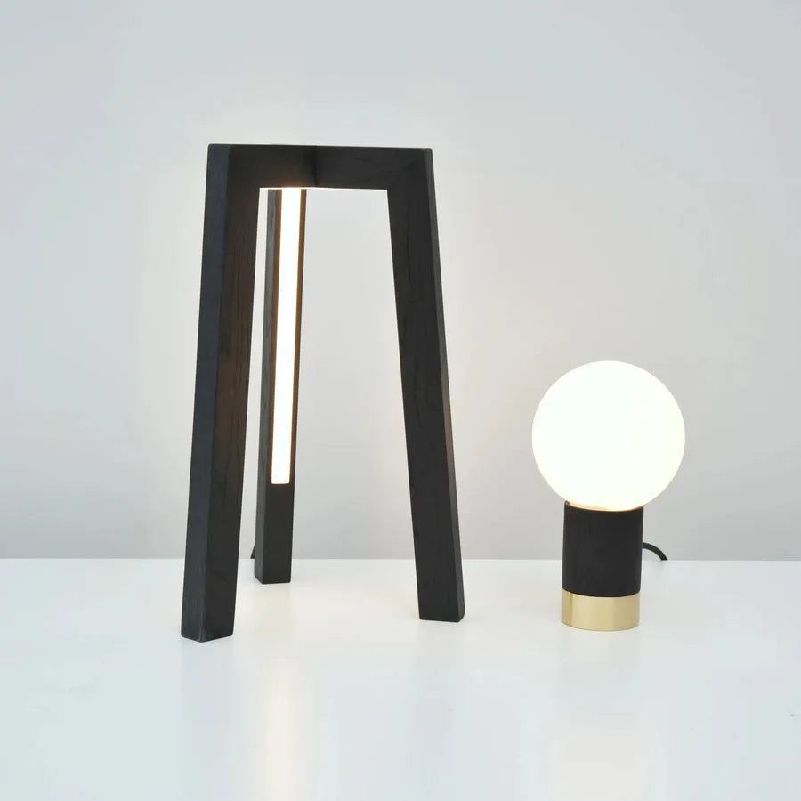 Hollis+Morris - Junction Table Lamp - JCTNTABLE-OKB | Montreal Lighting & Hardware