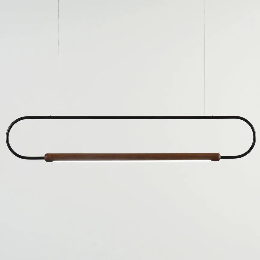 Hollis+Morris - Link Horizontal Pendant - LINK-HORIZ-3FT-OKB-ANT | Montreal Lighting & Hardware