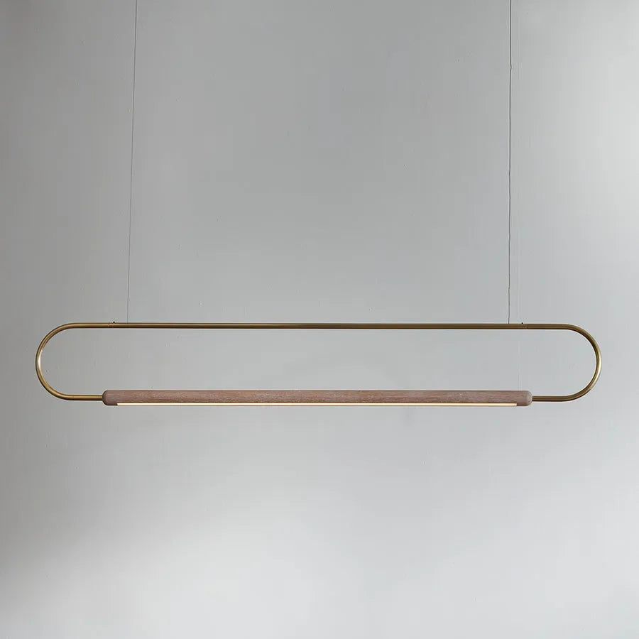 Hollis+Morris - Link Horizontal Pendant - LINK-HORIZ-3FT-OKB-ANT | Montreal Lighting & Hardware