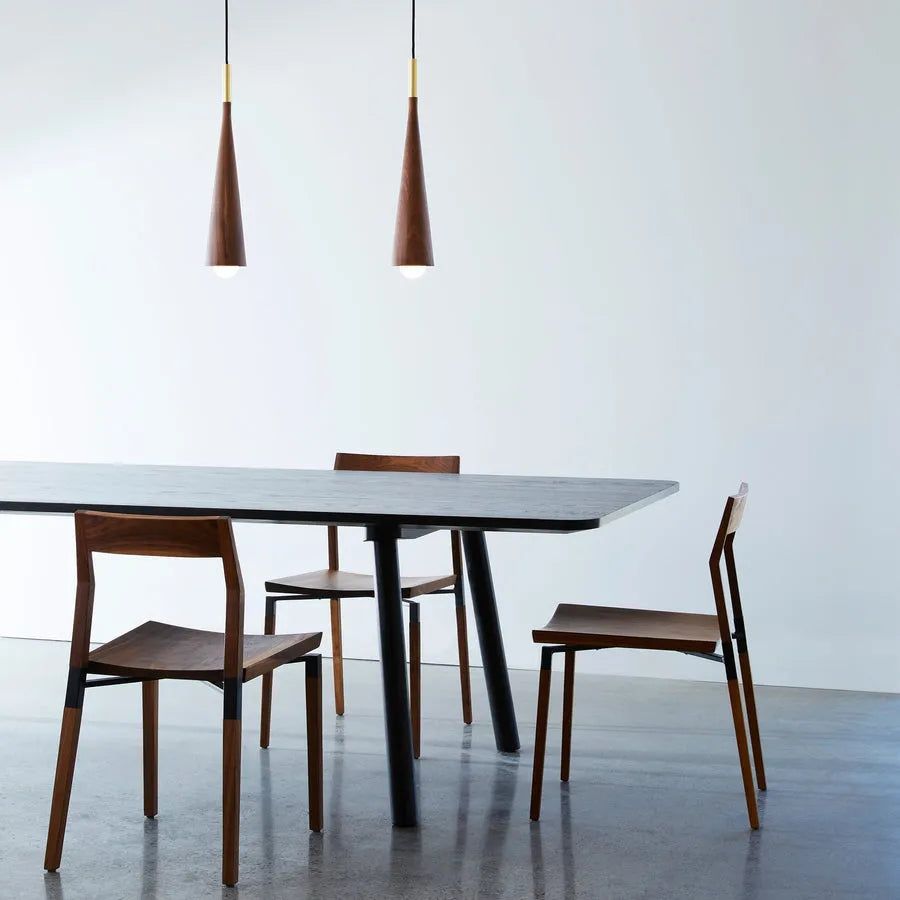 Hollis+Morris - Parkdale Chair - PARKDINING-OKB-BK | Montreal Lighting & Hardware