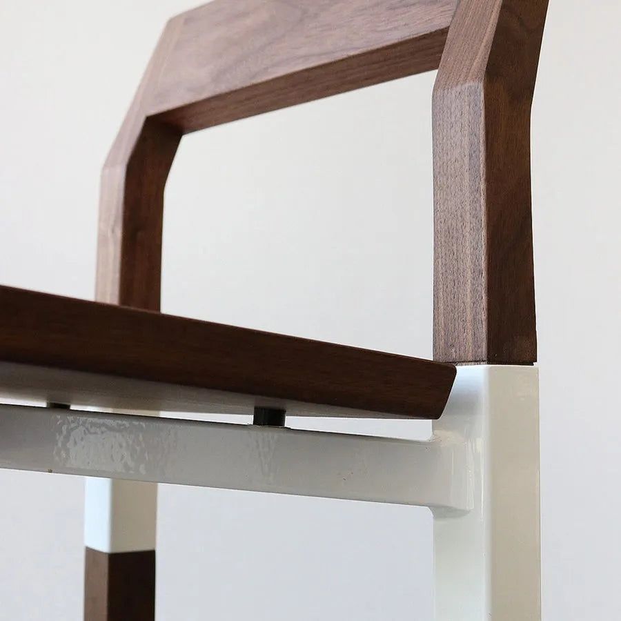 Hollis+Morris - Parkdale Stool - PARKBAR-OKB-BK | Montreal Lighting & Hardware