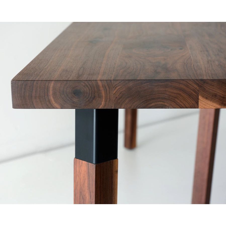 Hollis+Morris - Pier Dining Table - PIER-LG-OKB-BK | Montreal Lighting & Hardware