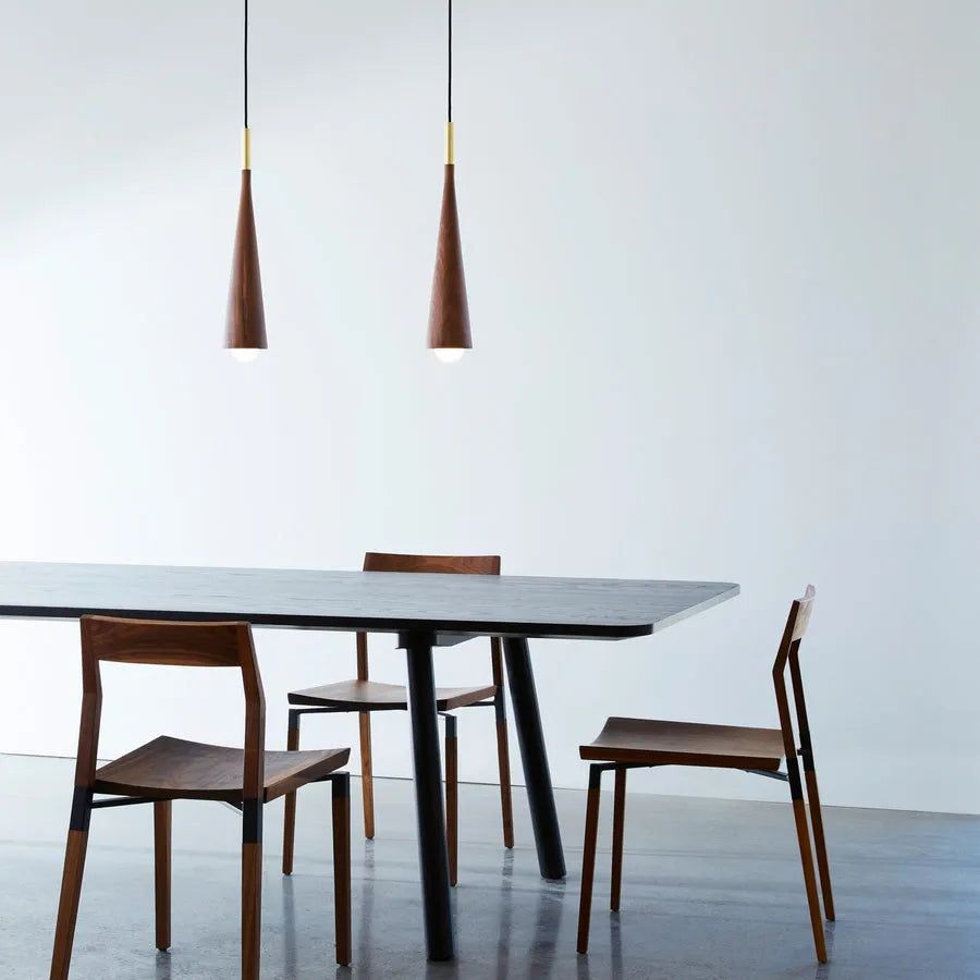 Hollis+Morris - Stem Pendant - STEMPENDANT-OKB-BK | Montreal Lighting & Hardware