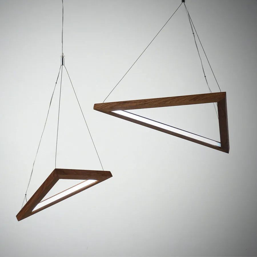 Hollis+Morris - Triangle Pendant - TRIAPENDANT-LG-OKB | Montreal Lighting & Hardware