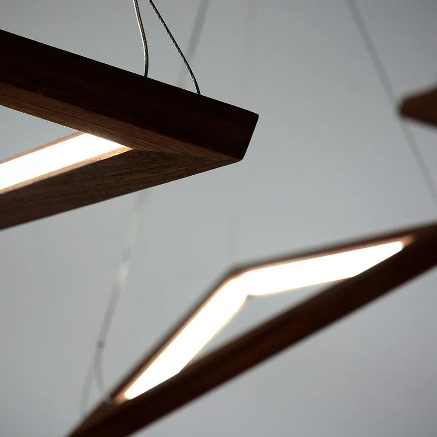 Hollis+Morris - Triangle Pendant - TRIAPENDANT-LG-OKB | Montreal Lighting & Hardware