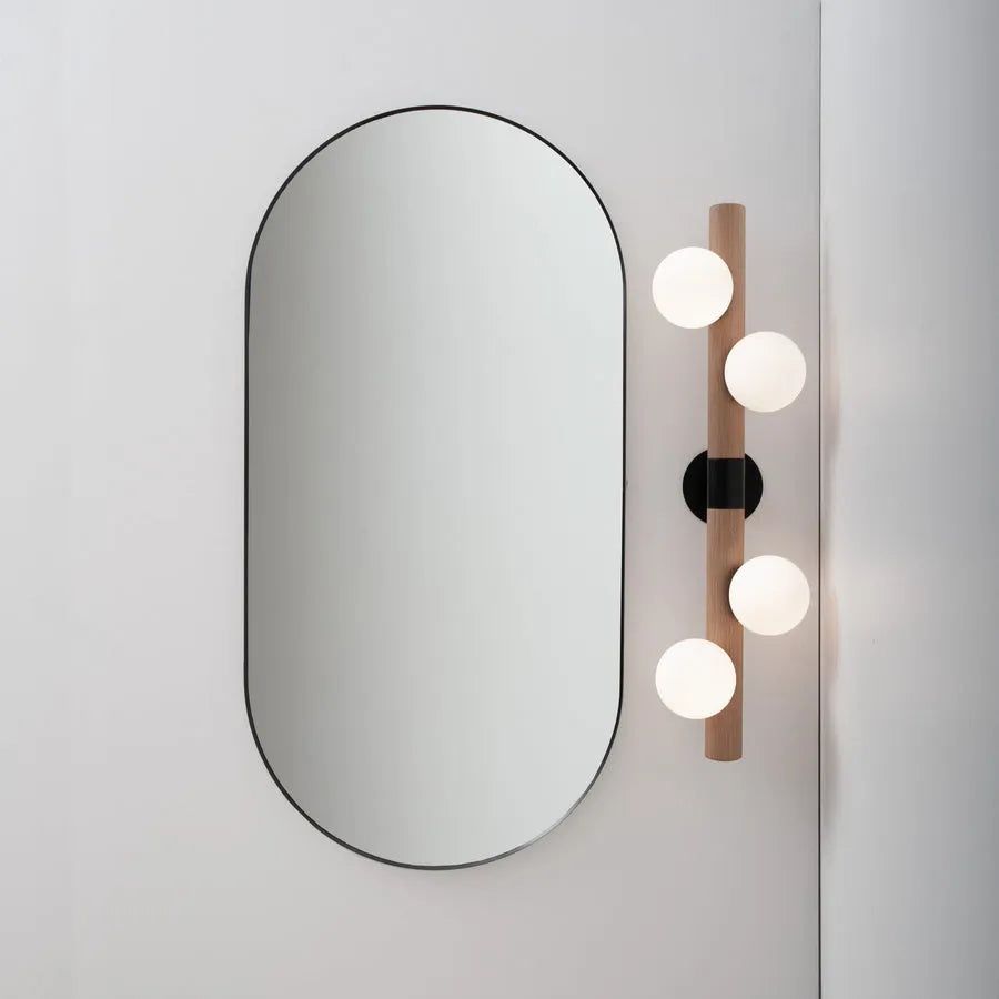 Hollis+Morris - Willow Bar Wall Sconce - WILOWALL-OKB-BLK | Montreal Lighting & Hardware