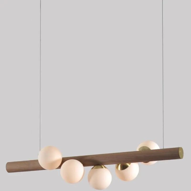 Hollis+Morris - Willow Horizontal Pendant - WILOHORIZ-5FT-OKB-BLK | Montreal Lighting & Hardware