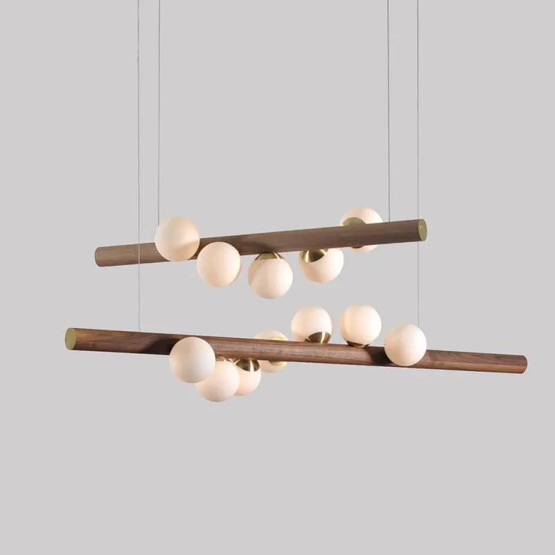 Hollis+Morris - Willow Horizontal Pendant - WILOHORIZ-5FT-OKB-BLK | Montreal Lighting & Hardware