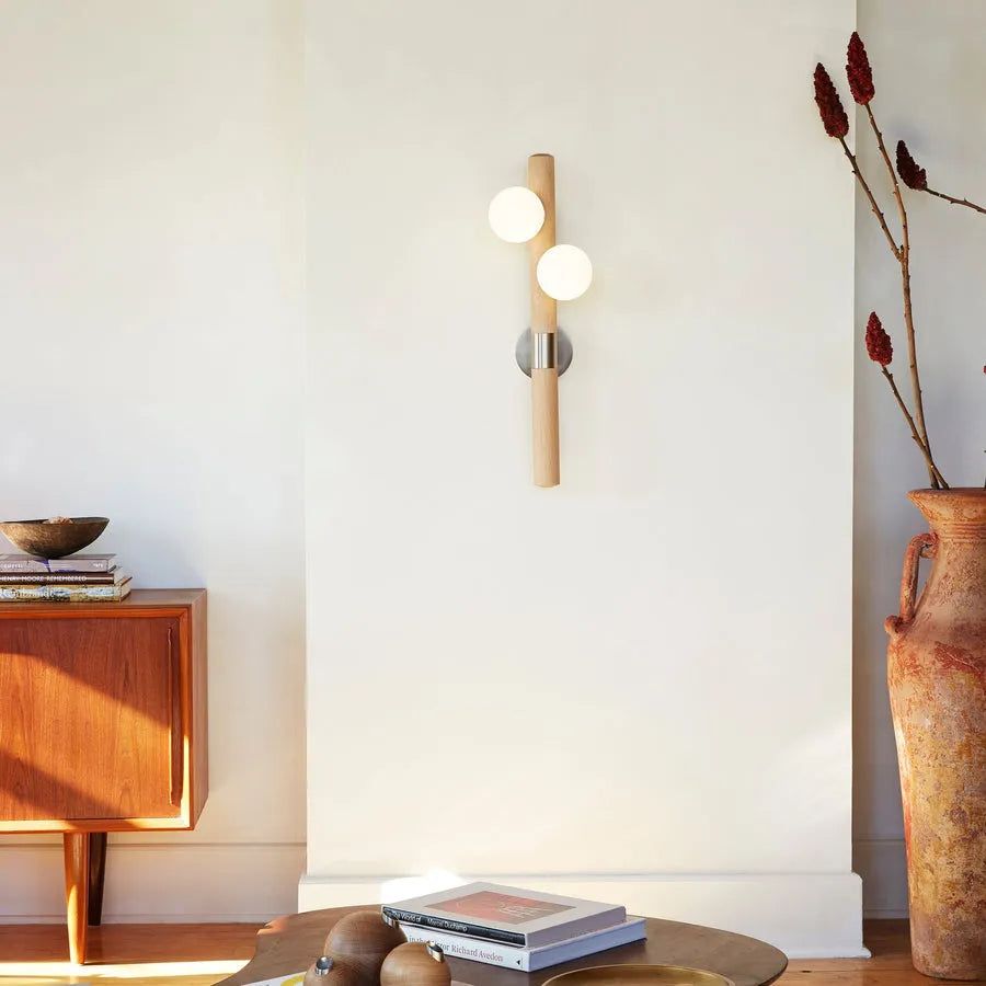 Hollis+Morris - Willow Wall Sconce - WILOSCONCE-LFT-OKB-BLK | Montreal Lighting & Hardware