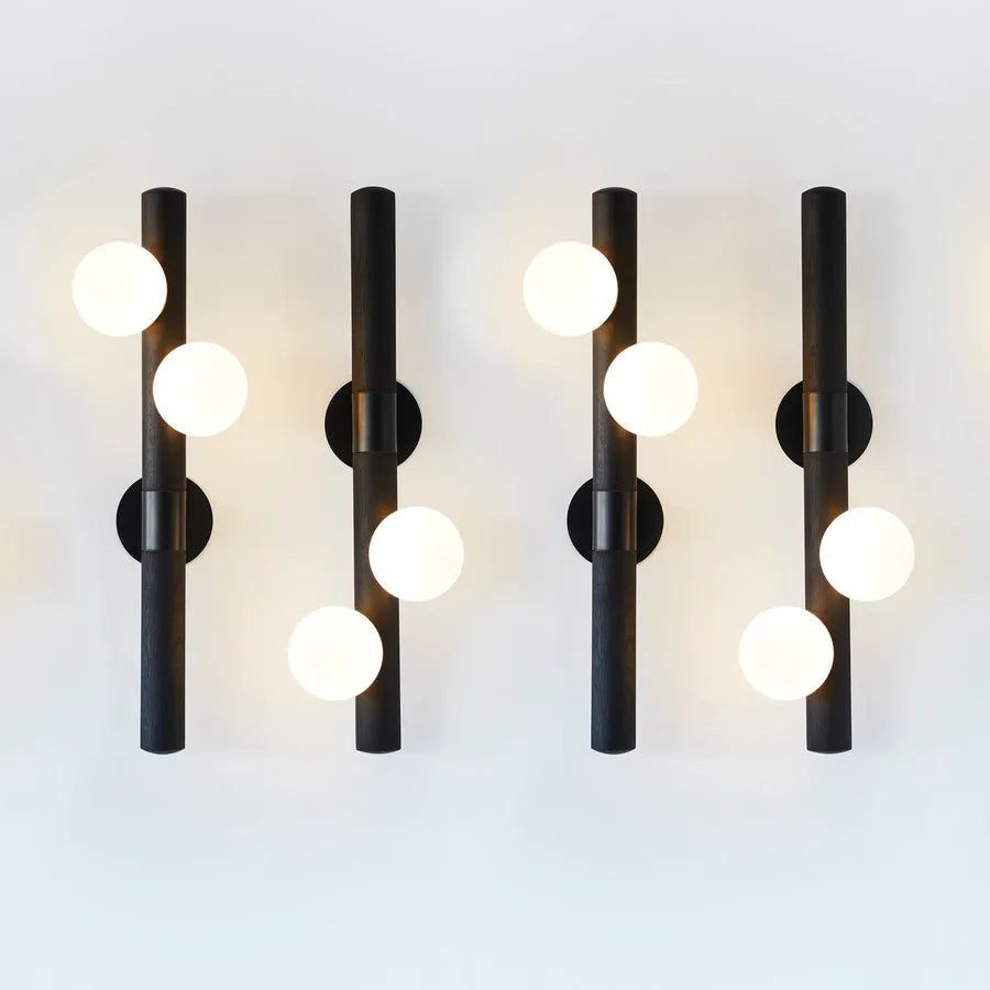 Hollis+Morris - Willow Wall Sconce - WILOSCONCE-LFT-OKB-BLK | Montreal Lighting & Hardware