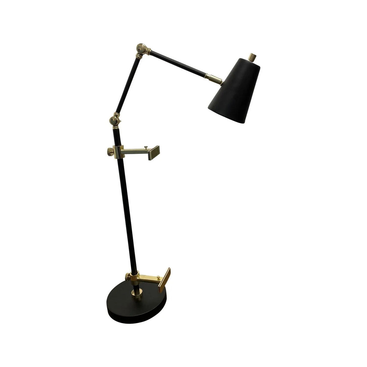 House of Troy - River North LED Task Lamp - RN351-BLKPB | Montreal Lighting & Hardware