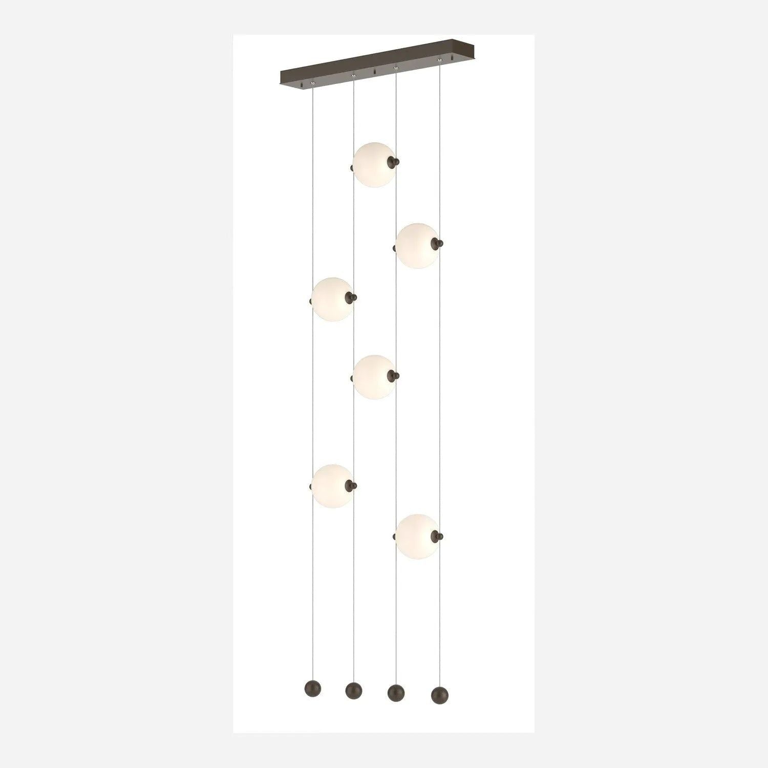 Hubbardton Forge - Abacus Ceiling to Floor LED Pendant - 139055-LED-STND-05-GG0668 | Montreal Lighting & Hardware