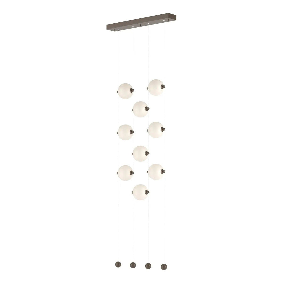 Hubbardton Forge - Abacus Ceiling to Floor LED Pendant - 139057-LED-STND-05-GG0668 | Montreal Lighting & Hardware