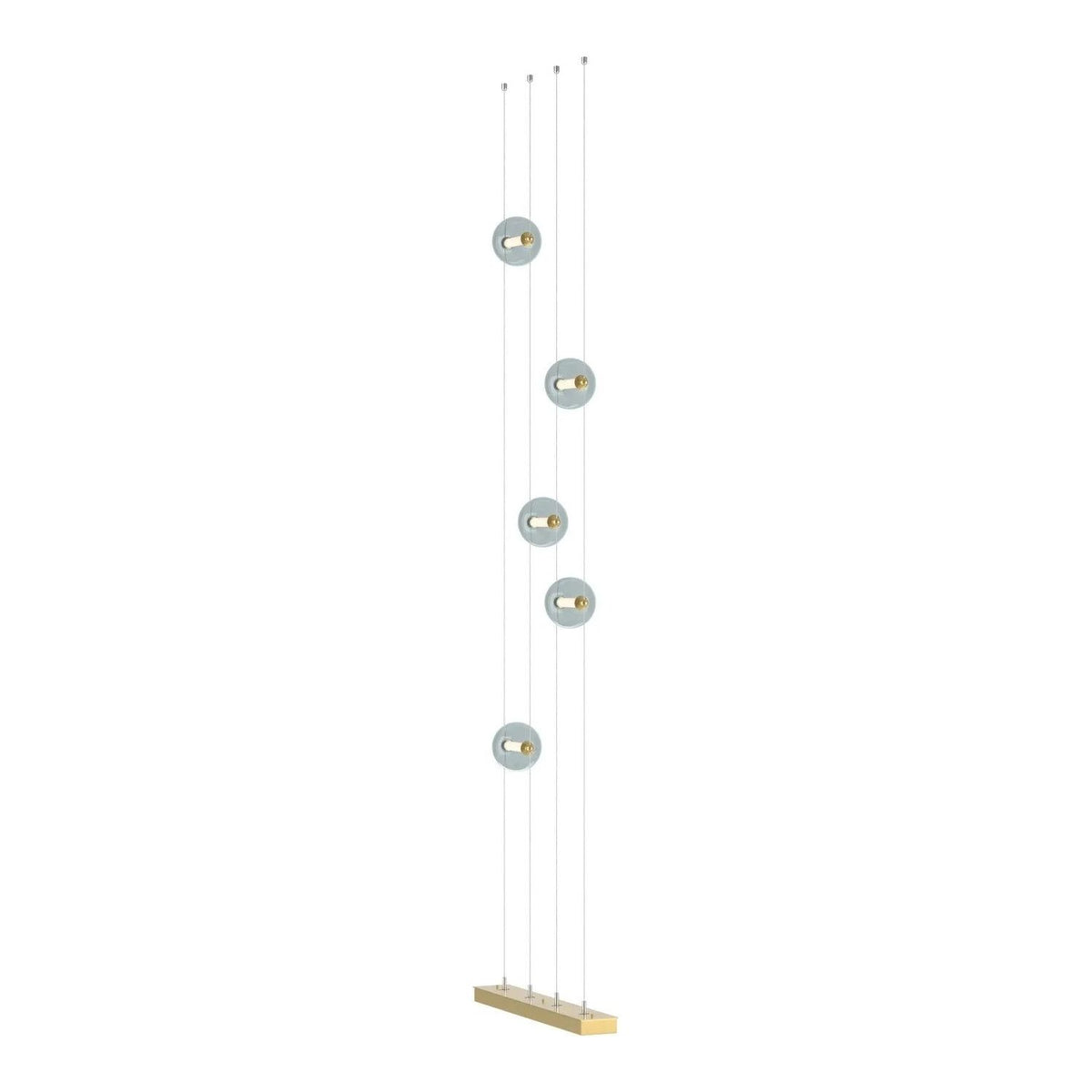 Hubbardton Forge - Abacus Floor to Ceiling LED Pendant (Plug-In) - 289520-LED-STND-86-YL0668 | Montreal Lighting & Hardware