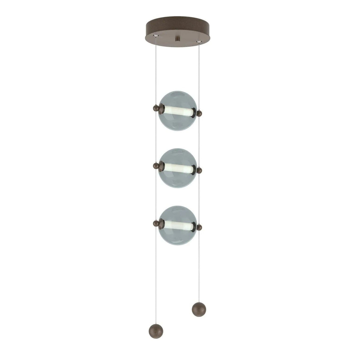 Hubbardton Forge - Abacus LED Multi-Light Pendant - 139059-LED-STND-05-YL0668 | Montreal Lighting & Hardware