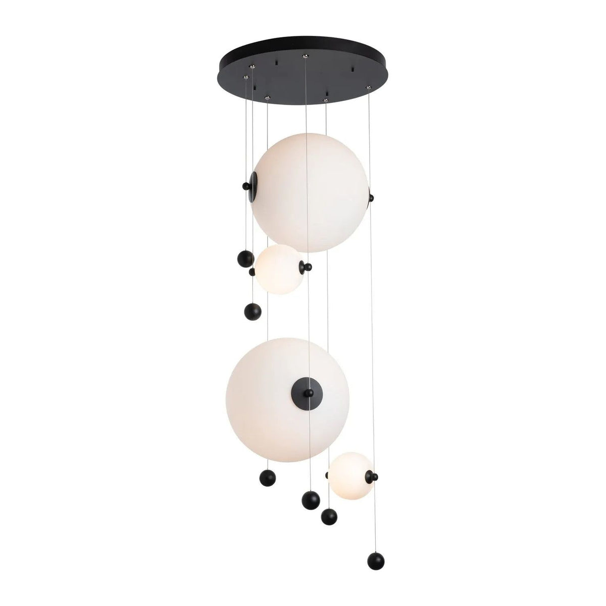 Hubbardton Forge - Abacus LED Round Multi-Light Pendant - 139052-LED-STND-10-GG0694 | Montreal Lighting & Hardware