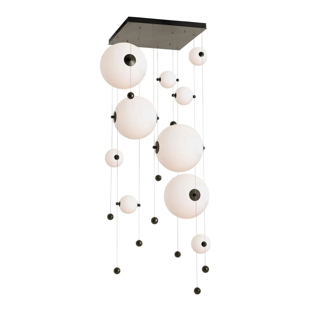 Hubbardton Forge - Abacus LED Square Multi-Light Pendant - 139051-LED-STND-14-GG0694 | Montreal Lighting & Hardware