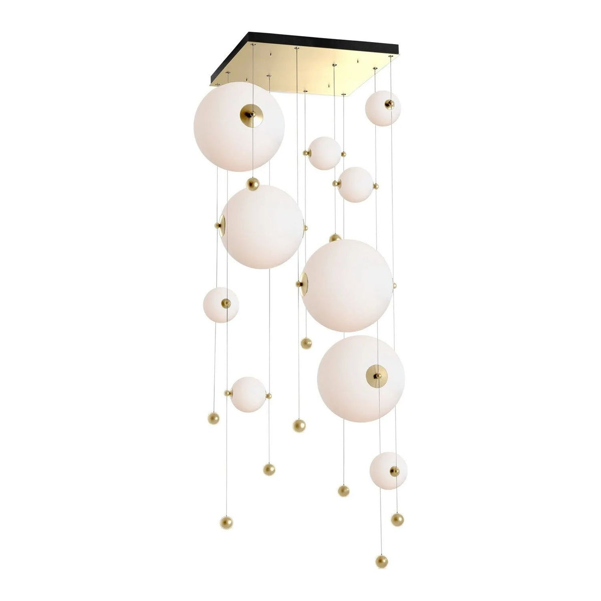 Hubbardton Forge - Abacus LED Square Multi-Light Pendant - 139051-LED-STND-86-GG0694 | Montreal Lighting & Hardware