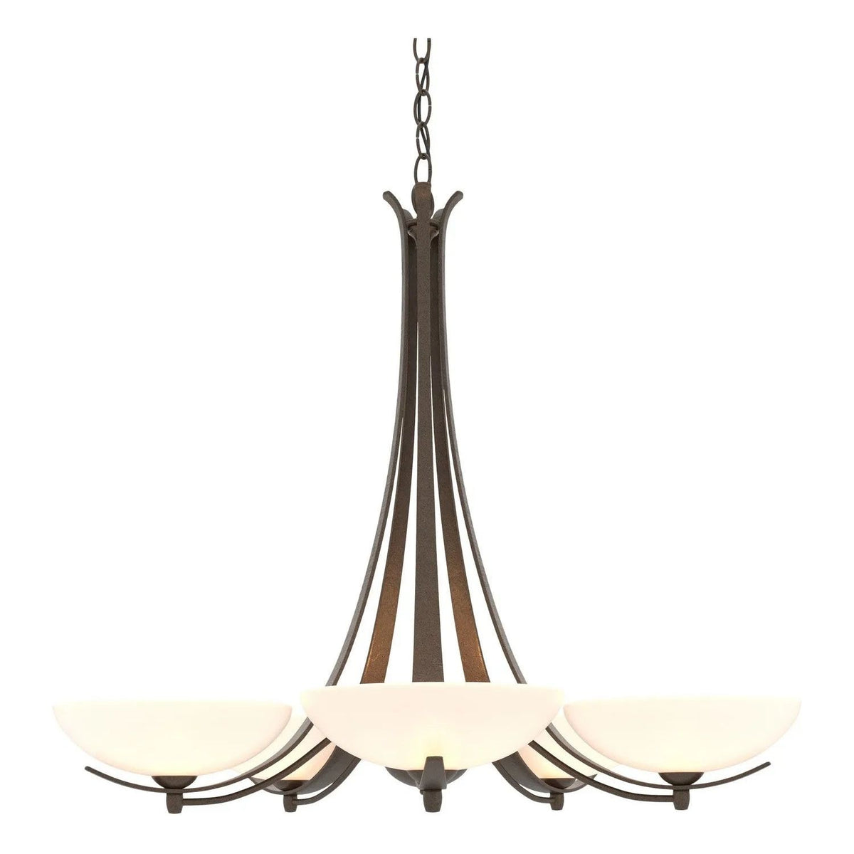 Hubbardton Forge - Aegis Chandelier - 101261-SKT-05-GG0123 | Montreal Lighting & Hardware